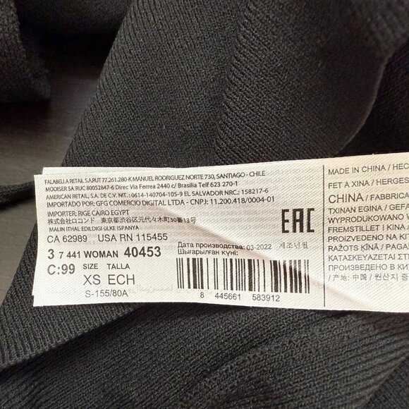 Mango Halter Bodycon Mini Dress Women's XS Black Cocktail Party Going Out NWOT - Picture 14 of 14